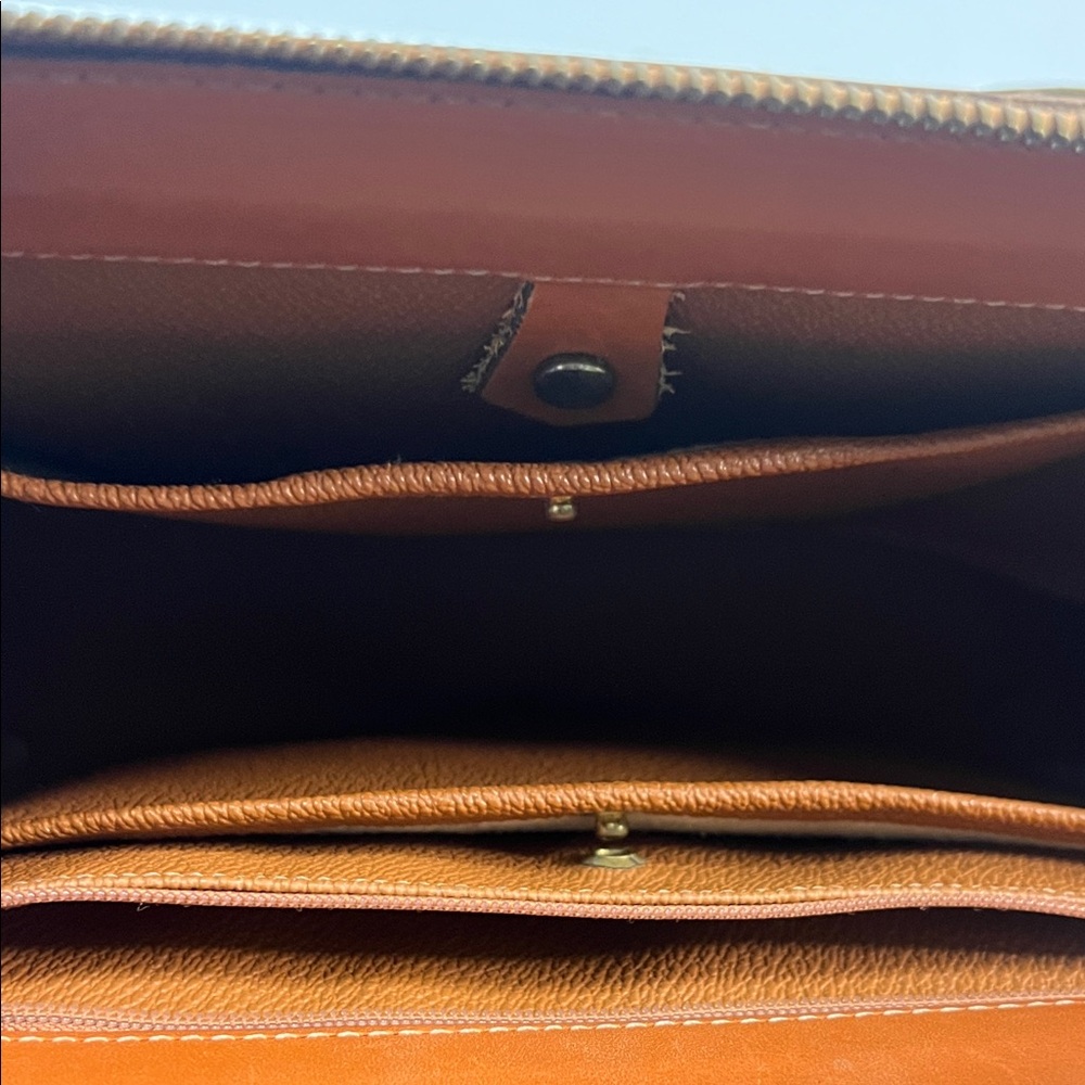 Dooney & Bourke Brown Leather Briefcase